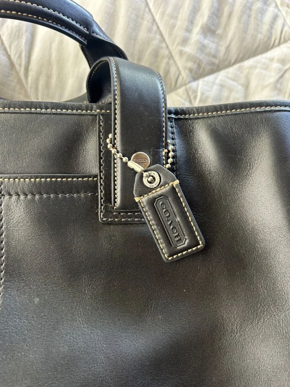 Coach Transatlantic Leather Business Tote (Model F70103)